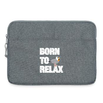 Né pour se détendre Seagull - Sacoche pour ordinateur portable 15 pouces - gris chiné - Devant