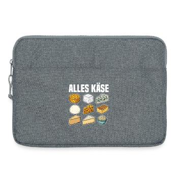 Tous les fromages - Sacoche pour ordinateur portable 15 pouces - gris chiné - Devant