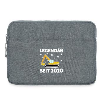 Legendary since 2020 excavator - Laptop bag 15" - heather grey - Front