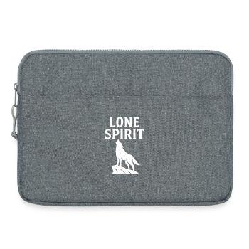 Lone Wolf Spirit Design - Laptop bag 15" - heather grey - Front