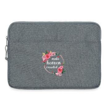 Make Heaven Bonded Faith Fleurs Design - Sacoche pour ordinateur portable 15 pouces - gris chiné - Devant