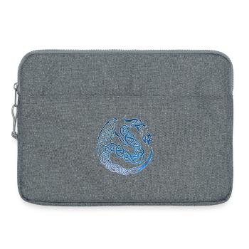 Dragon celte galactique - Sacoche pour ordinateur portable 15 pouces - gris chiné - Devant