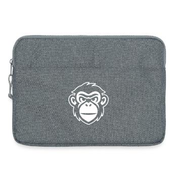 Tête de Singe - Sacoche pour ordinateur portable 15 pouces - gris chiné - Devant