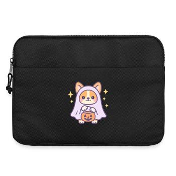 Corgi Fantôme Citrouille - Sacoche pour ordinateur portable 15 pouces - noir - Devant