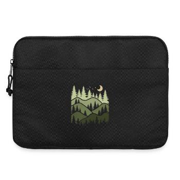 Wald Landschaft Natur Bäume Naturliebhaber - Laptoptasche 15" - Schwarz - Vorne