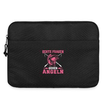 Real Women Go Fishing - Laptop bag 15" - black - Front
