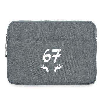 67 Six-Sept - Sacoche pour ordinateur portable 15 pouces - gris chiné - Devant
