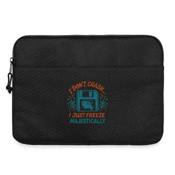 Majestätischer Tech-Absturz - Laptoptasche 15" - Schwarz - Vorne
