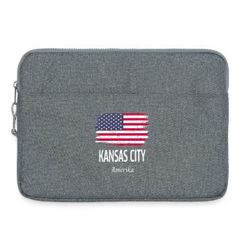 Kansas City - Sacoche pour ordinateur portable 15 pouces - gris chiné - Devant