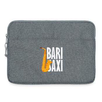 Bari Saxi Saxophoniste Jazz - Sacoche pour ordinateur portable 15 pouces - gris chiné - Devant