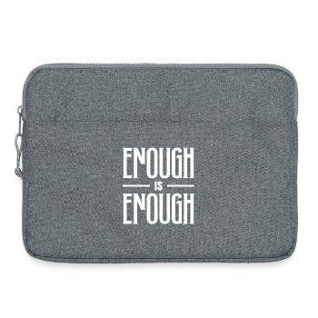 GENUG IST GENUG KÜHNE TYPOGRAFIE - Laptoptasche 15" - Grau meliert - Vorne