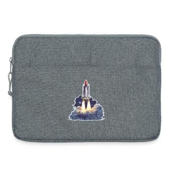 Astronomische Raumraketenstart-Erkundung - Laptoptasche 15" - Grau meliert - Vorne