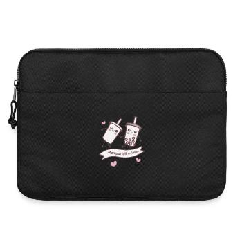 Parfait Mélange Bubble Tea Kawaii - Sacoche pour ordinateur portable 15 pouces - noir - Devant