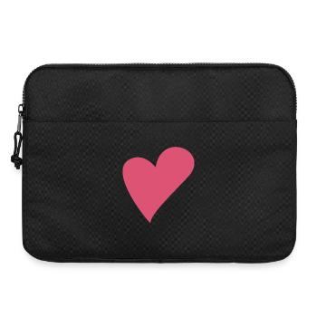 Cœurs d’amour - Sacoche pour ordinateur portable 15 pouces - noir - Devant