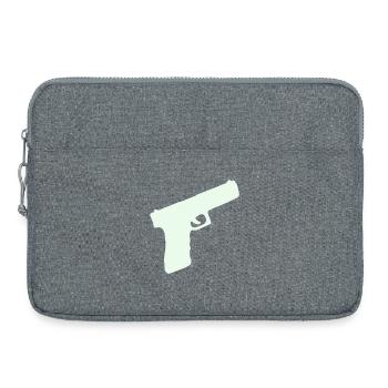 Pistol Weapon - Laptop bag 15" - heather grey - Front