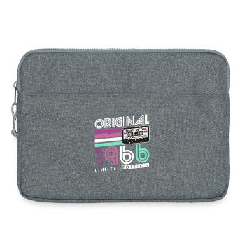 60. Geburtstag 1966 Jahrgang geboren Retro  - Laptoptasche 15" - Grau meliert - Vorne