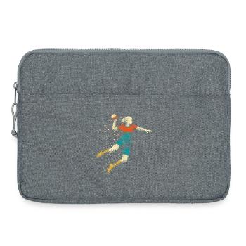 handball mädchen - Laptoptasche 15" - Grau meliert - Vorne