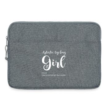 Artistic cycling, artistic cycling, indoor cycling - Laptop bag 15" - heather grey - Front