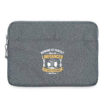 Line Dance Country Western Line Dancer - Laptop bag 15" - heather grey - Front
