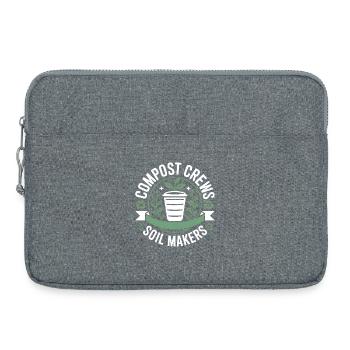 Compost Crews Soil Makers Gardeners - Laptop bag 15" - heather grey - Front