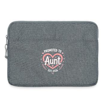 Tante 2026 Tante 2026 Befördert zu Tante 2026 - Laptoptasche 15" - Grau meliert - Vorne