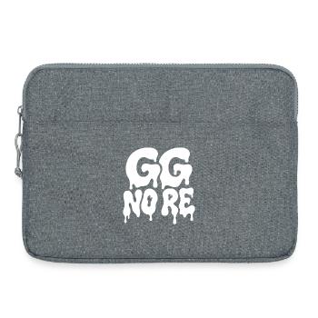 GG No Re Gaming Spruch Horror Typografie - Laptoptasche 15" - Grau meliert - Vorne