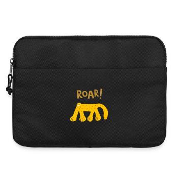 Roar Wild Animal Funny Cute Wildlife Design - Laptoptasche 15" - Schwarz - Vorne