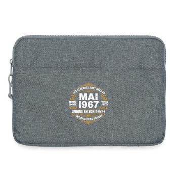 May 1967  - Sacoche pour ordinateur portable 15 pouces - gris chiné - Devant