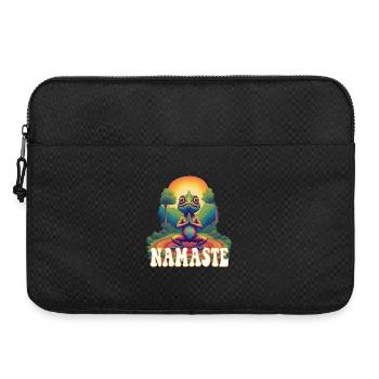 Namasté de yoga caméléon - Sacoche pour ordinateur portable 15 pouces - noir - Devant