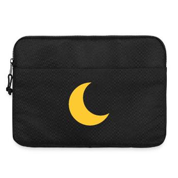 Silhouette de la Lune Jaune - Sacoche pour ordinateur portable 15 pouces - noir - Devant