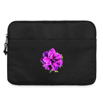 Purple petunia flower - Laptop bag 15" - black - Front