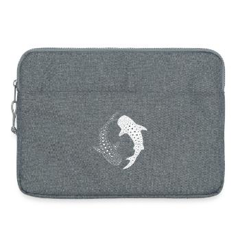 Requin-baleine Yin Yang Océan Zen Marine - Sacoche pour ordinateur portable 15 pouces - gris chiné - Devant