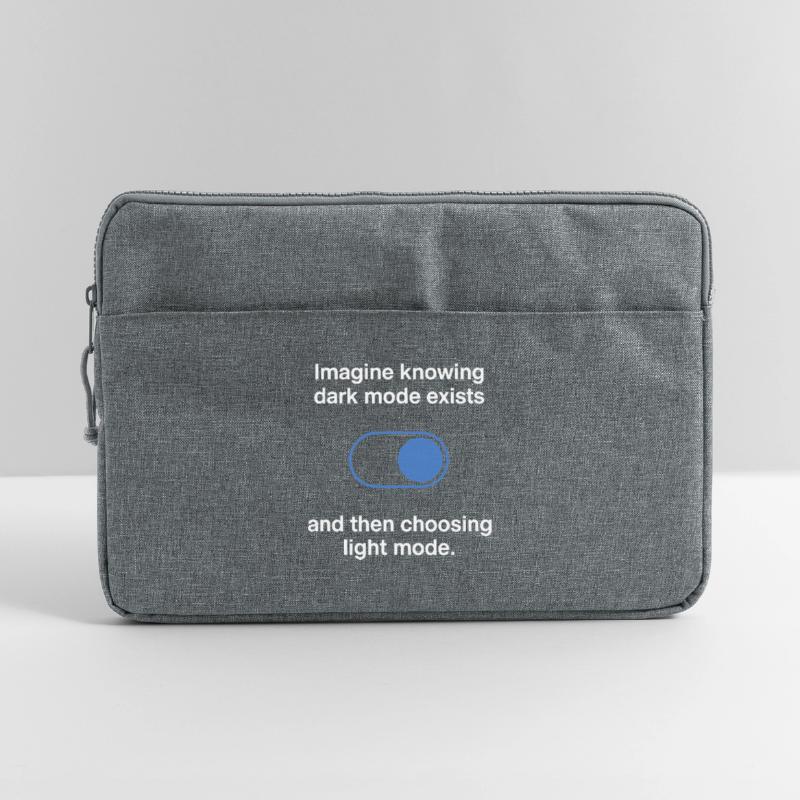 Dark Mode Exists Programmierer IT Nerd Coder Büro Laptoptasche 15"
