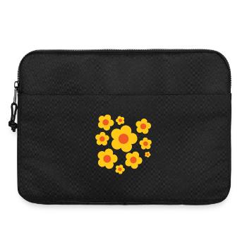 Summer Blossoms Yellow-Orange Flower Power - Laptop bag 15" - black - Front