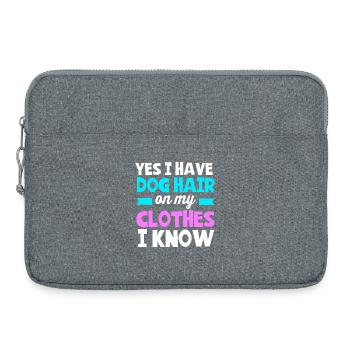 Toiletteur pour chiens - Sacoche pour ordinateur portable 15 pouces - gris chiné - Devant