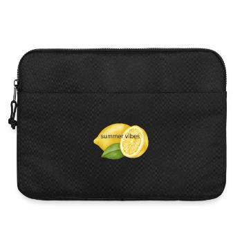 Summery lemon fresh design - Laptop bag 15" - black - Front