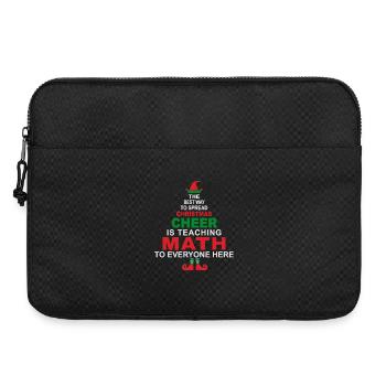 Mathe-Lehrer-Weihnachtshemd - Laptoptasche 15" - Schwarz - Vorne
