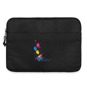 Narrenkappe Karneval Fasching - Laptoptasche 15" - Schwarz - Vorne