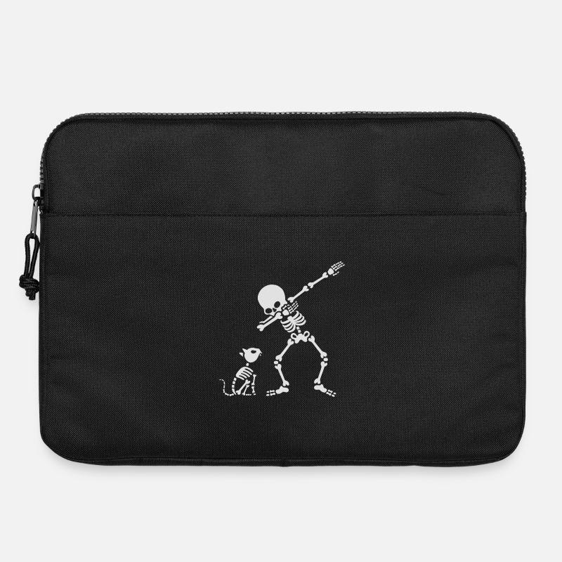 Dab dabbing skeleton Pet Cat Bones - Sacoche pour ordinateur portable 15 pouces - noir