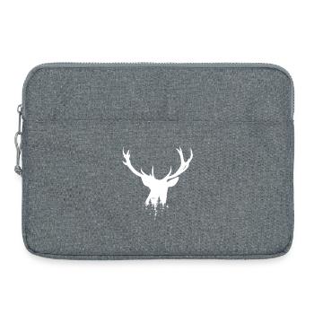 deer symbol geschenk idee hirsch Wald forest - Laptoptasche 15" - Grau meliert - Vorne
