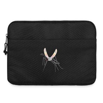 iridescent drawing of a mosquito mosquito - Laptop bag 15" - black - Front