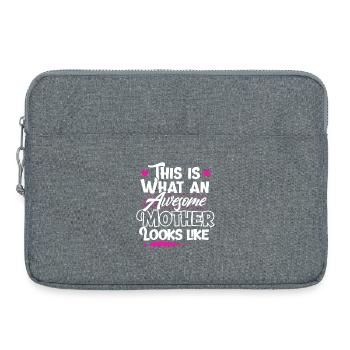 Mama Mutter - Laptoptasche 15" - Grau meliert - Vorne