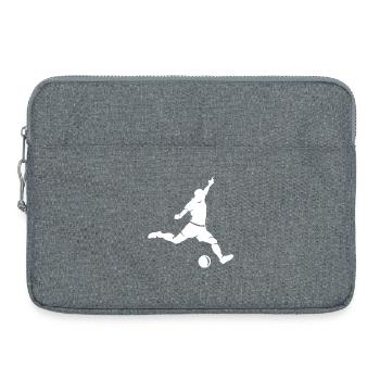 Footballeur Goal Shot Sport Symbole Club - Sacoche pour ordinateur portable 15 pouces - gris chiné - Devant