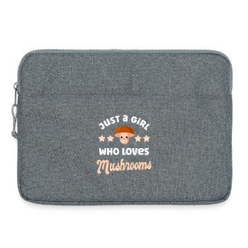 Pilz Pilze - Laptoptasche 15" - Grau meliert - Vorne