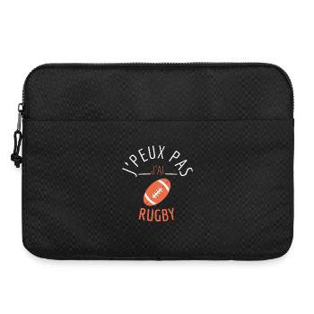 J’peux pas J’Ai Rugby - Sacoche pour ordinateur portable 15 pouces - noir - Devant