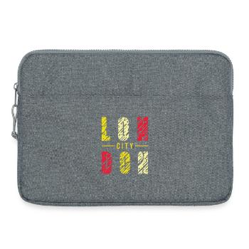 London - Laptop bag 15" - heather grey - Front