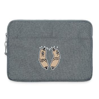 beleidigte Leberwurst - Laptoptasche 15" - Grau meliert - Vorne