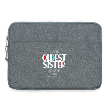 Sœur aînée - Sacoche pour ordinateur portable 15 pouces - gris chiné - Devant