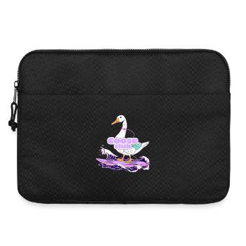 Oie de surf avec masque et badge du club - Sacoche pour ordinateur portable 15 pouces - noir - Devant
