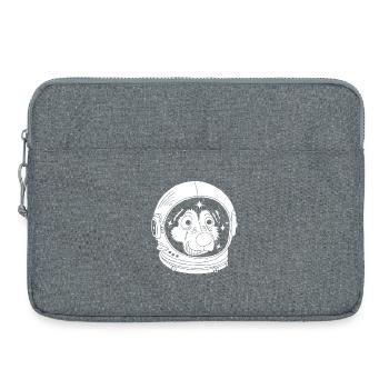 Chien astronaute - Sacoche pour ordinateur portable 15 pouces - gris chiné - Devant